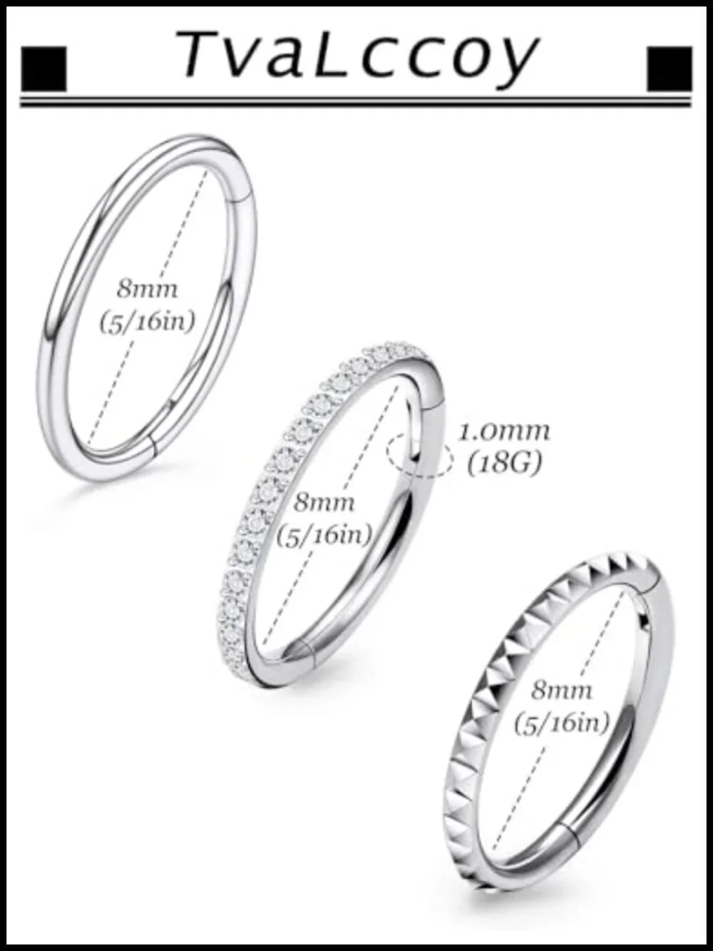 Titanium Horseshoe Septum Nose Lip Rings Piercing Jewelry